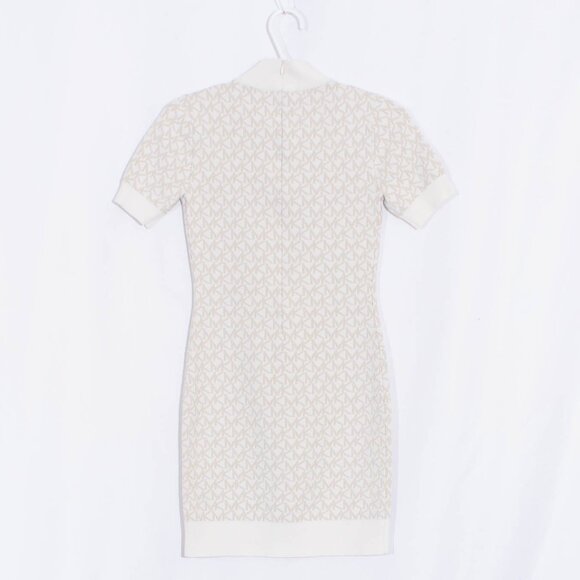MICHAEL MICHAEL KORS Logo Jacquard Mock Neck Dress Size XS - Picture 5 of 9